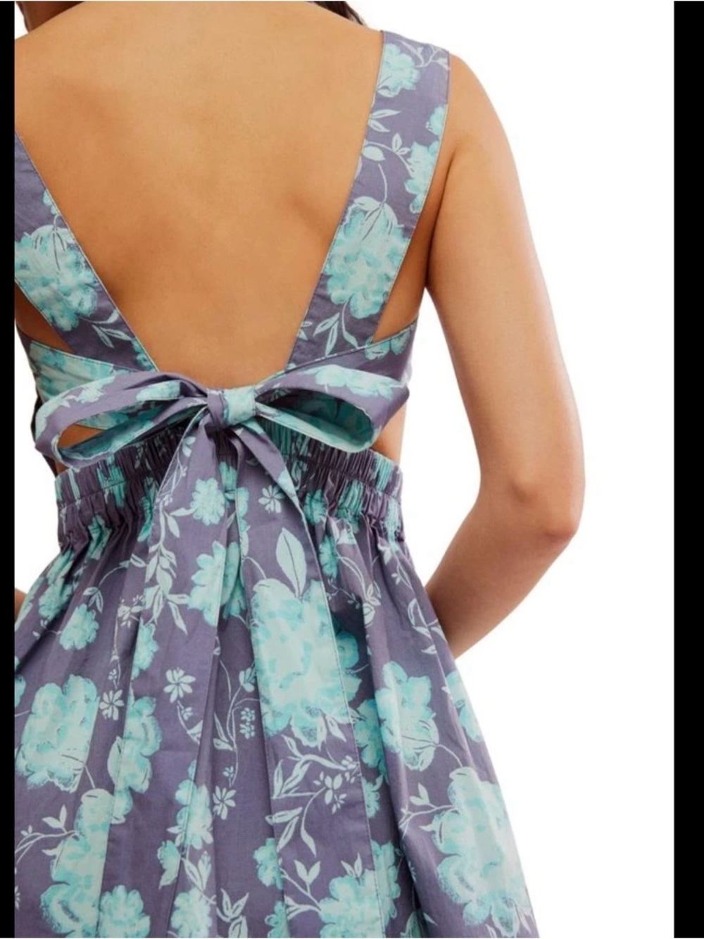 Free People Blue Floral Mini Dress - Picture 2 of 11